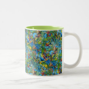 Caneca De Café Em Dois Tons Art Mug