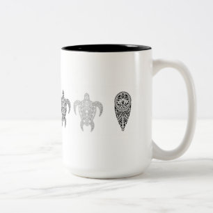 Caneca De Café Em Dois Tons arte
