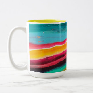 Caneca De Café Em Dois Tons Arte