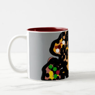 Caneca De Café Em Dois Tons Arte de esquilo