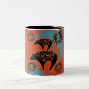 CANECA DE CAFÉ EM DOIS TONS ARTE DE URSO SUDOESTE    