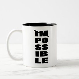 Caneca De Café Em Dois Tons Arte Inspirativa - Possibilidades Sem Fim