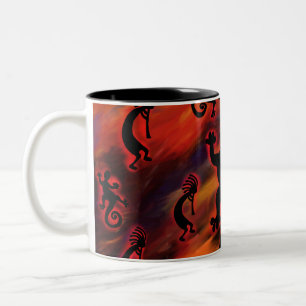 Caneca De Café Em Dois Tons Arte Kokopelli
