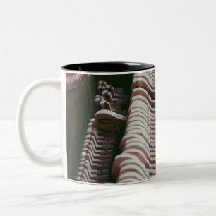 Caneca De Café Em Dois Tons Arte Legal de Piano