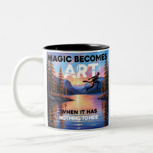 Caneca De Café Em Dois Tons Arte Magical Mug