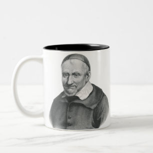 Caneca De Café Em Dois Tons Arte Misericórdia Suave de São Vicente de Paulo