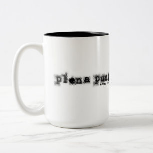 Caneca De Café Em Dois Tons Arte Plena Punk Porto-Riquenho