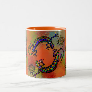 CANECA DE CAFÉ EM DOIS TONS ARTE SUDOESTE DE LAGARTOS     