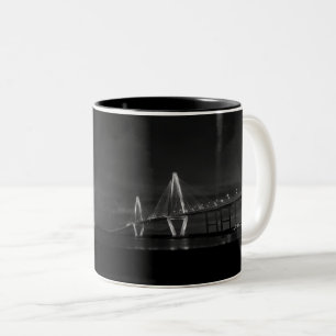 Caneca De Café Em Dois Tons Arthur Ravenel Night Pano Grayscale Coffee Mug