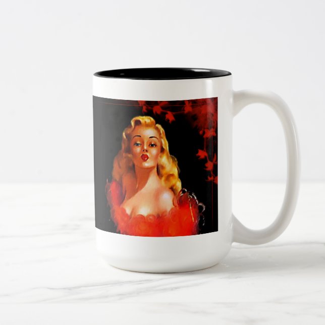 Caneca De Café Em Dois Tons Artista de maquilhagem - Mug, Taça (Direita)