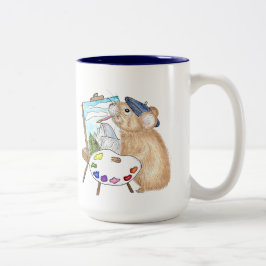 Caneca De Café Em Dois Tons Artista Pika Plein Air Painter Yosemite