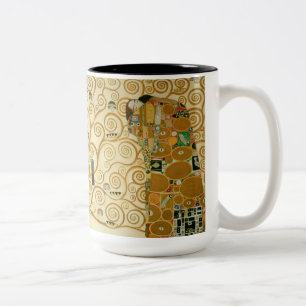 Caneca De Café Em Dois Tons Árvore da vida de Gustav Klimt