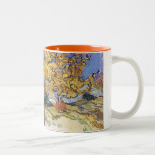 Caneca De Café Em Dois Tons Árvore de Mulberry de Vincent van Gogh  , 1889