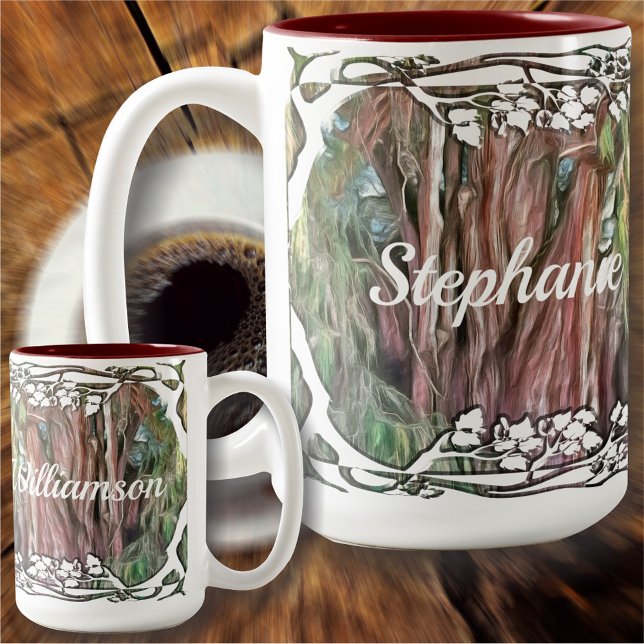 Caneca De Café Em Dois Tons Árvore de Oaxaca OAX1 (Criador carregado)