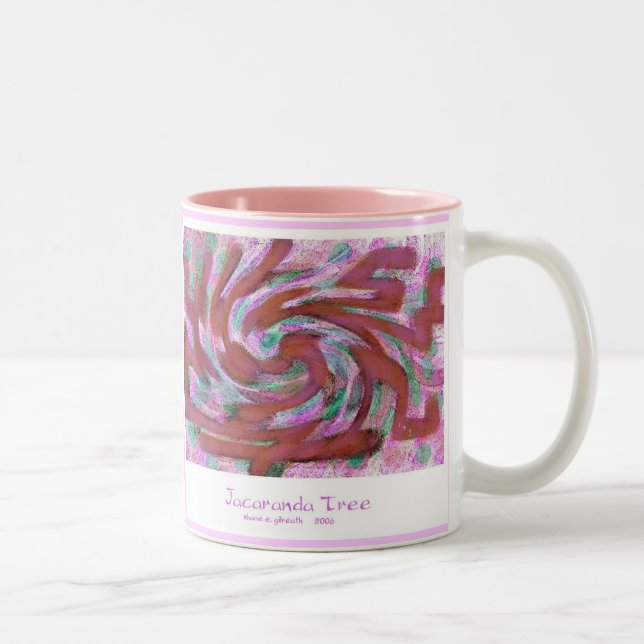 Caneca De Café Em Dois Tons Árvore do Jacaranda (Direita)