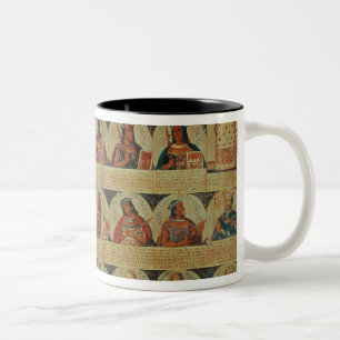 Caneca De Café Em Dois Tons Árvore genealógica das réguas do Inca e de seu