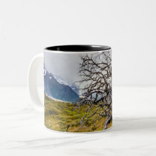 Caneca De Café Em Dois Tons Árvore queimada, Torres del Paine, Chile
