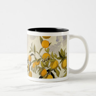 Caneca De Café Em Dois Tons Árvores alaranjadas, 1863 (w/c, caneta e tinta
