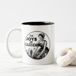 Caneca De Café Em Dois Tons As Alegrias do Jardinagem