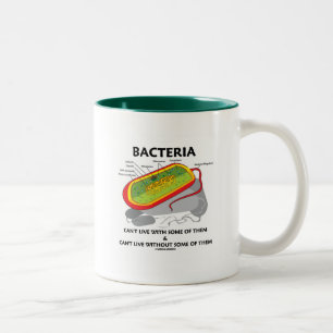 Caneca De Café Em Dois Tons As bactérias não podem viver com o alguma deles