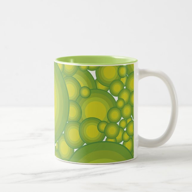 Caneca De Café Em Dois Tons As bolhas dos Verdes (Direita)