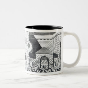 Caneca De Café Em Dois Tons As devastações ocasionadas