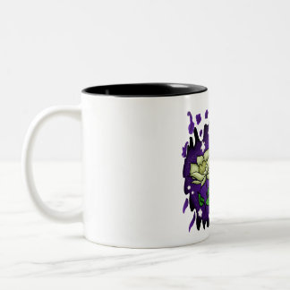 Caneca De Café Em Dois Tons As Flores À Noite