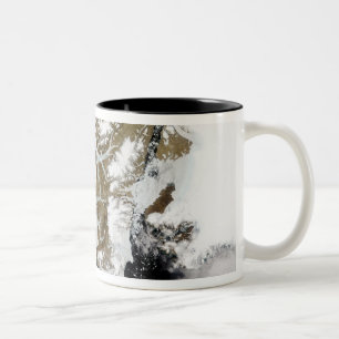Caneca De Café Em Dois Tons As ilhas 2 da rainha Elizabeth