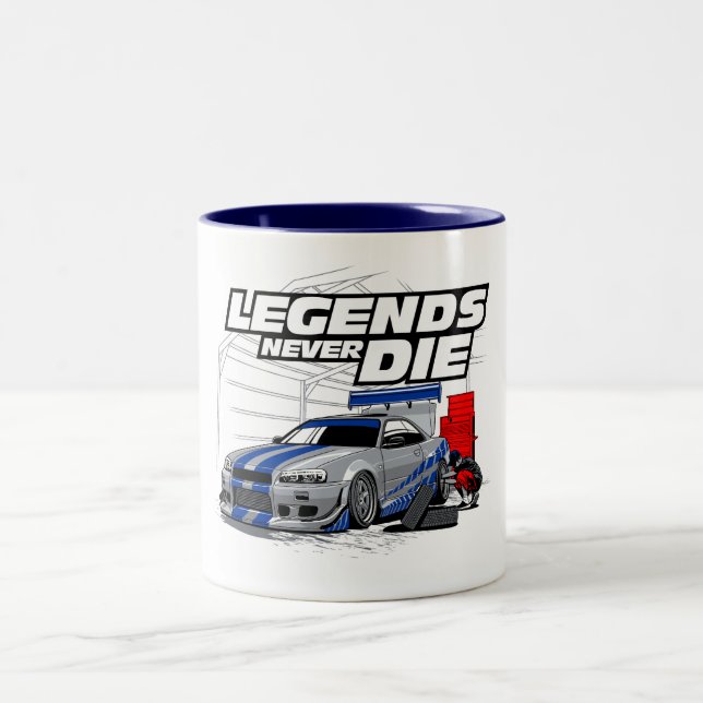 CANECA DE CAFÉ EM DOIS TONS AS LENDAS SKYLINE NUNCA MORREM! (Centro)
