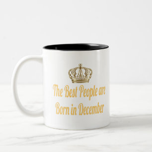 Caneca De Café Em Dois Tons As Melhores Pessoas São Nasceres Em Dezembro