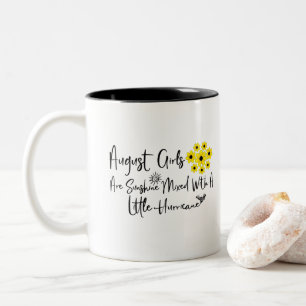 Caneca De Café Em Dois Tons As Meninas De Agosto Estão Misturadas Com Um Pouco