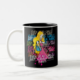 Caneca De Café Em Dois Tons As meninas inoperantes de Skeletica mesmo apenas
