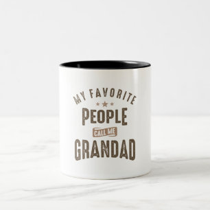 Caneca De Café Em Dois Tons As Minhas Pessoas Favoritas Chamam-Me Avô