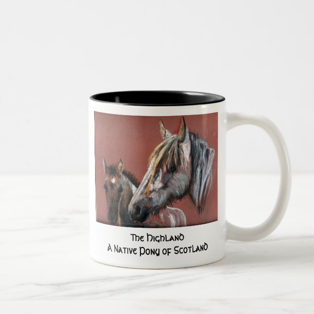Caneca De Café Em Dois Tons As montanhas (Direita)