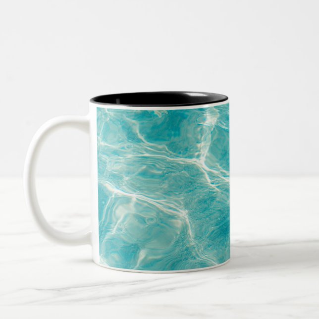 Caneca De Café Em Dois Tons as ondas do mar (Esquerda)
