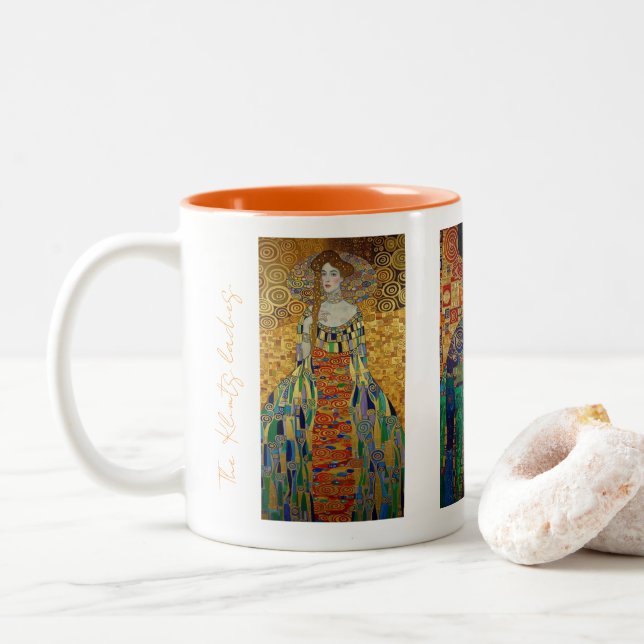 Caneca De Café Em Dois Tons As senhoras klimtz (Com Donut)