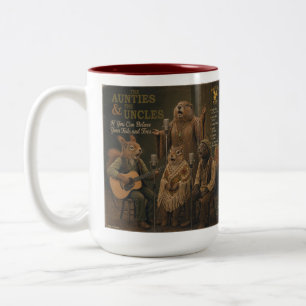 Caneca De Café Em Dois Tons As Tias & os Tios: uma Paródia