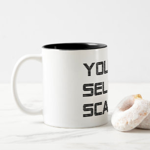 Caneca De Café Em Dois Tons As Vossas Selifes Assustam-Me Humor Engraçado Diz