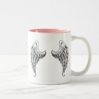 Caneca De Café Em Dois Tons Asas do anjo