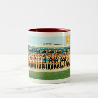 Caneca De Café Em Dois Tons Asbury Park NJ, concurso de beleza Vintage