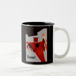 Caneca De Café Em Dois Tons ascensão Diabo
