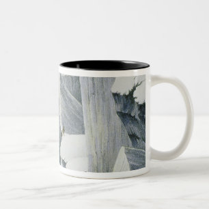 Caneca De Café Em Dois Tons Ascensão um penhasco, 'de uma narrativa de uma