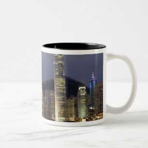 Caneca De Café Em Dois Tons Ásia, China, Hong Kong, paisagem urbana e 2