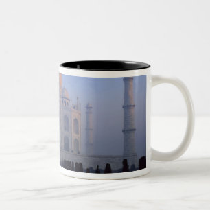 Caneca De Café Em Dois Tons Ásia; Índia; Agra. Taj Mahal.