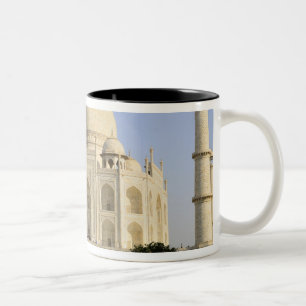 Caneca De Café Em Dois Tons Ásia, Índia, Uttar Pradesh, Agra. O Taj 7