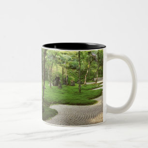 Caneca De Café Em Dois Tons Ásia, Japão, Fukuoka, Dazaifu, Templo Komyoji