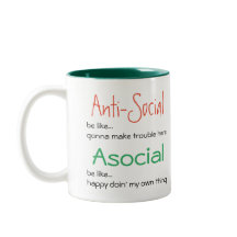 Asocial não antissocial: Slogan Introdução Positiv