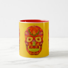 Caneca De Café Em Dois Tons Aspen Folha Crânio 16