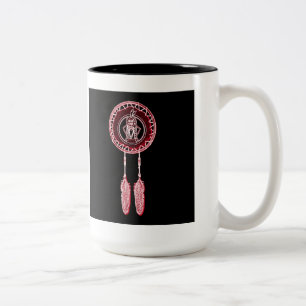 Caneca De Café Em Dois Tons 'Assento Bull Maroon
