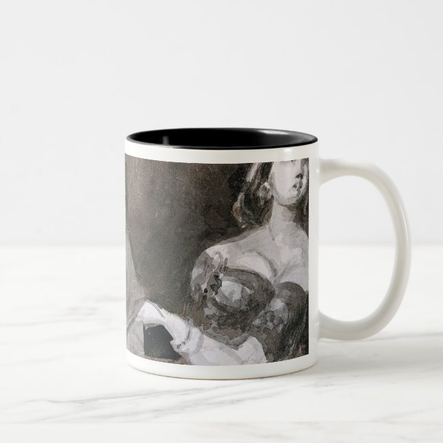 Caneca De Café Em Dois Tons Assentos de caixa (Direita)